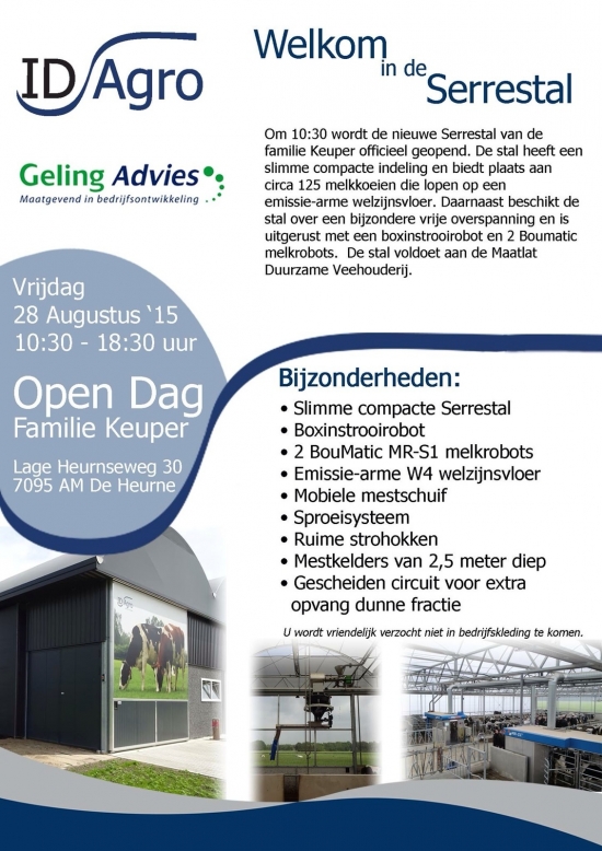 Opendag bij Keuper 28 augustus