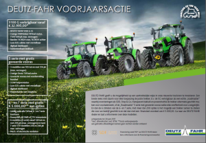 Deutz- Fahr voorjaarsactie