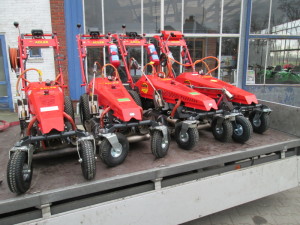 Tuin en parkmachines afgeleverd