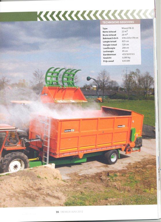 Holaras voerwagen in het blad trekke